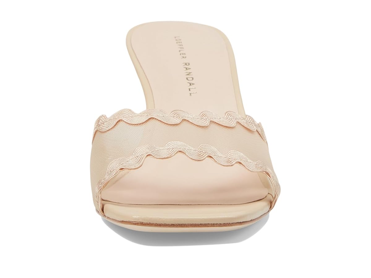 靴 Loeffler Randall 23.5 LOEFFLER RANDALL Alice metallic cracked-leather sandals